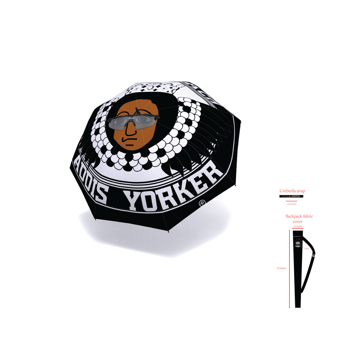 "THE ADDIS YORKER" Umbrella