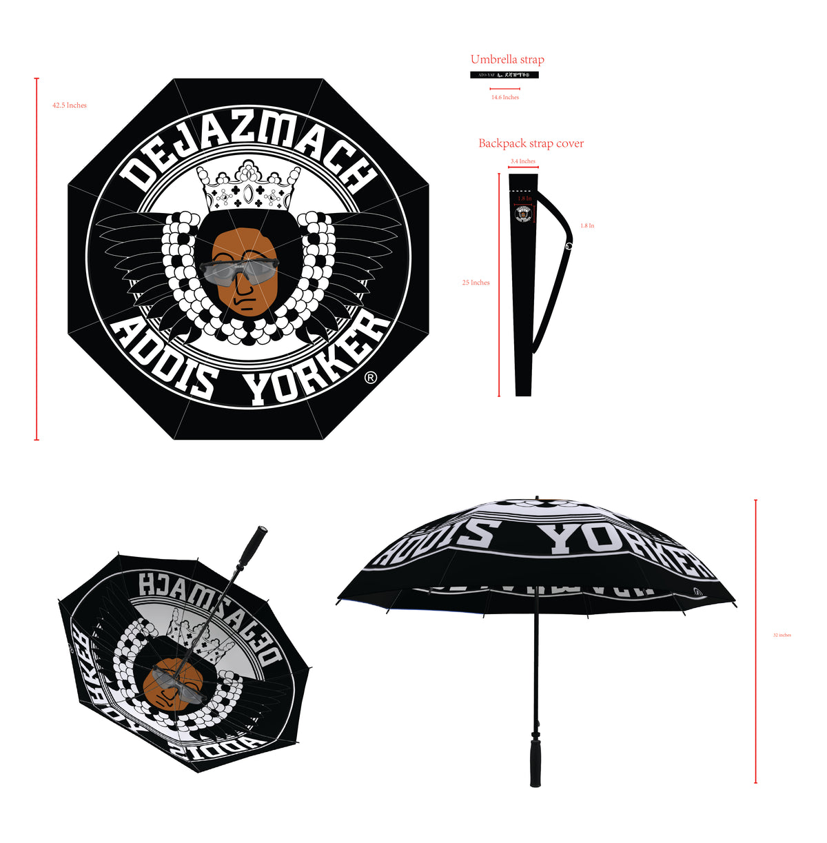 "THE ADDIS YORKER" Umbrella