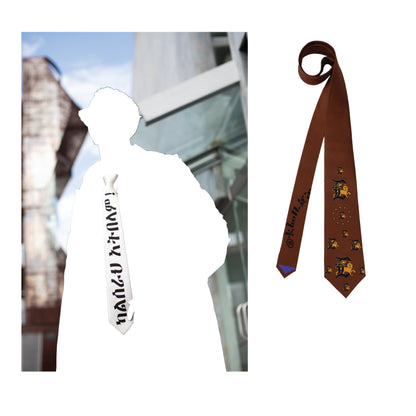 "DZM GALLERY LION" Silk Tie