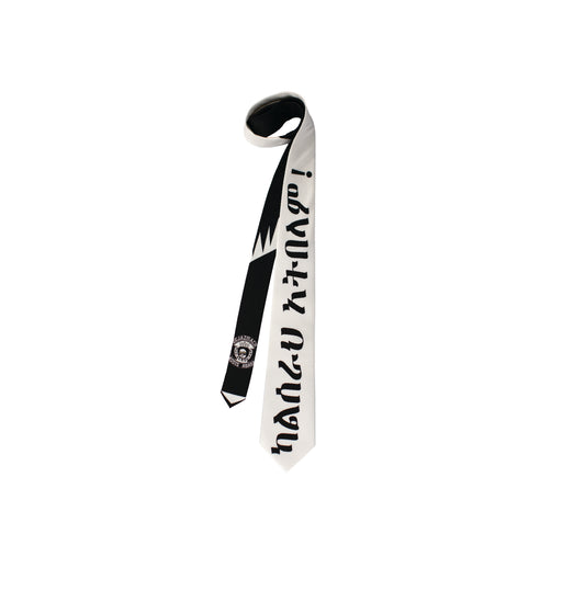 "Y.D.W,Y.D.E" Silk Tie